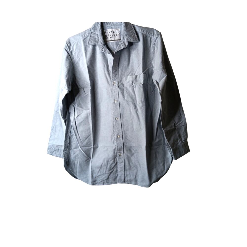 New with Tags Frank & Eileen Joedy Shirt Small Blue Cotton Oversized Button Up - Picture 3 of 15
